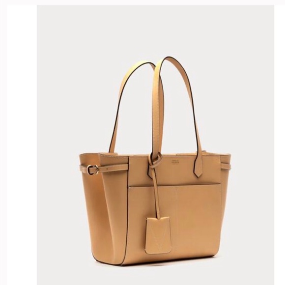 Frances Valentine Brigetta Vachetta Leather Tote - Camel - Picture 2 of 10